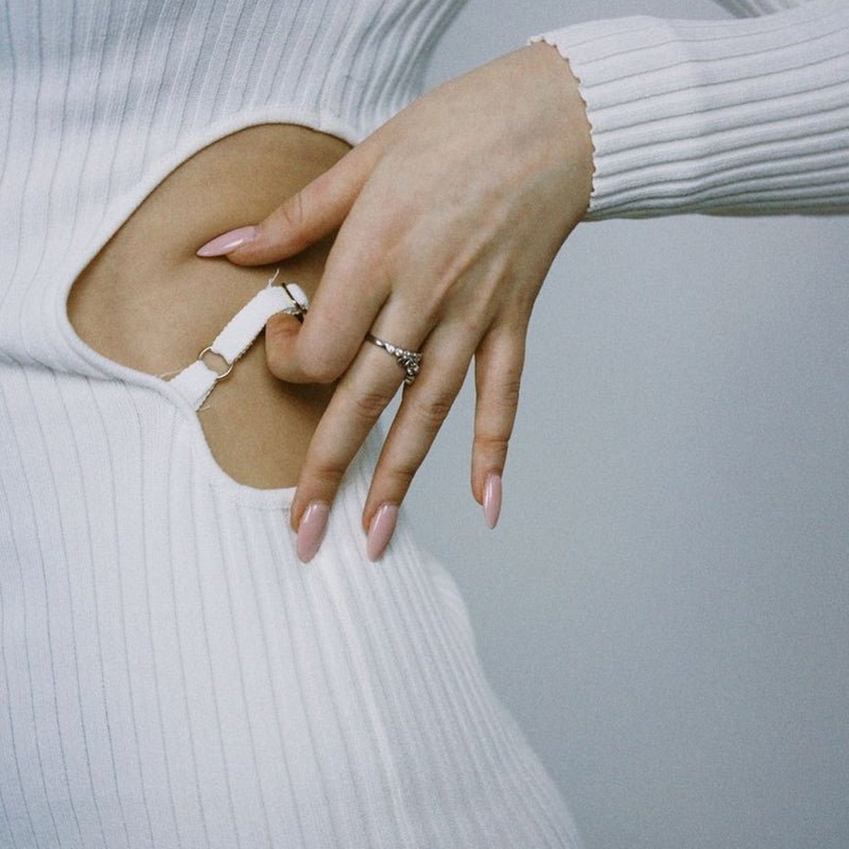Ribbed Column Dress - Image 3
