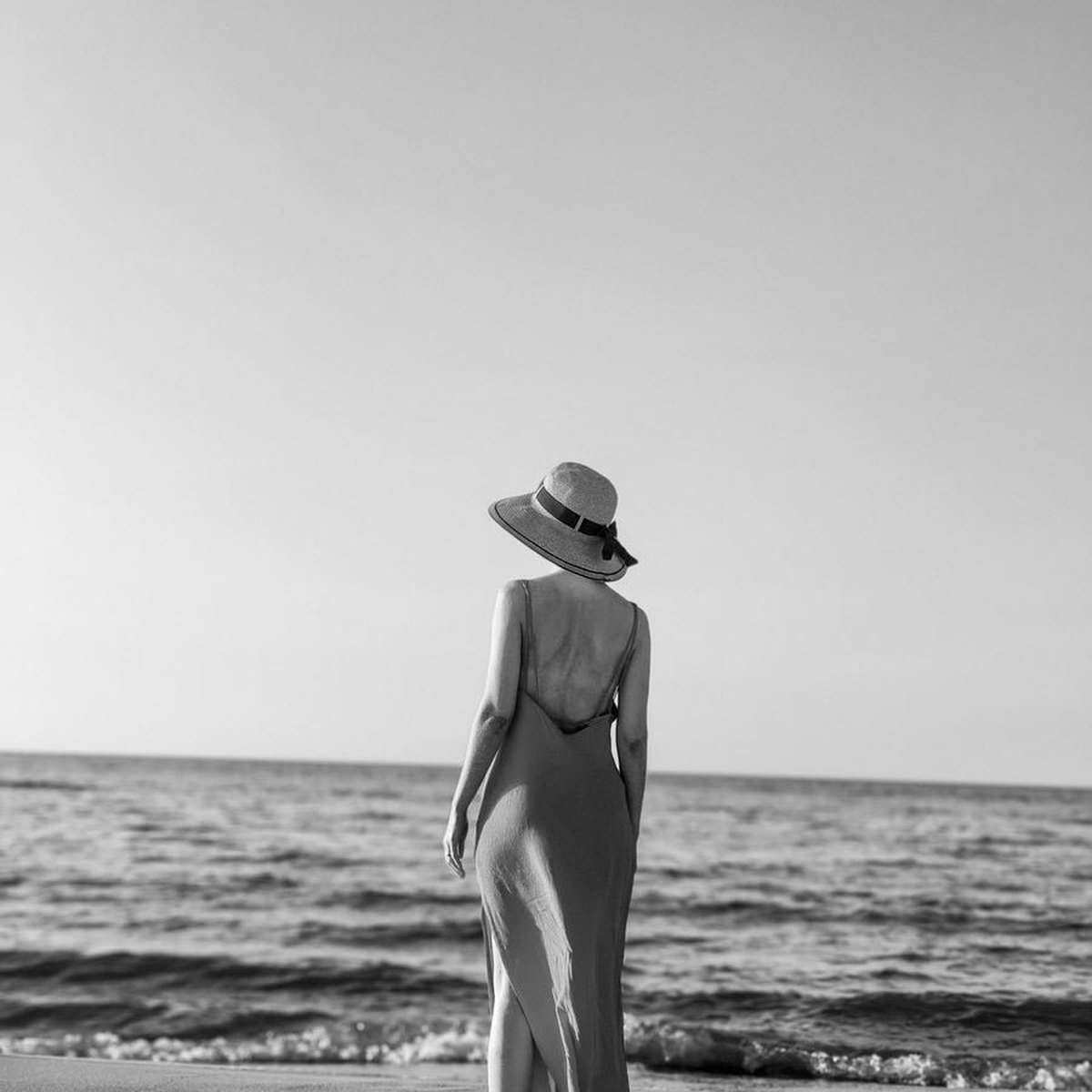 Linen Blend Slip Dress - Image 2