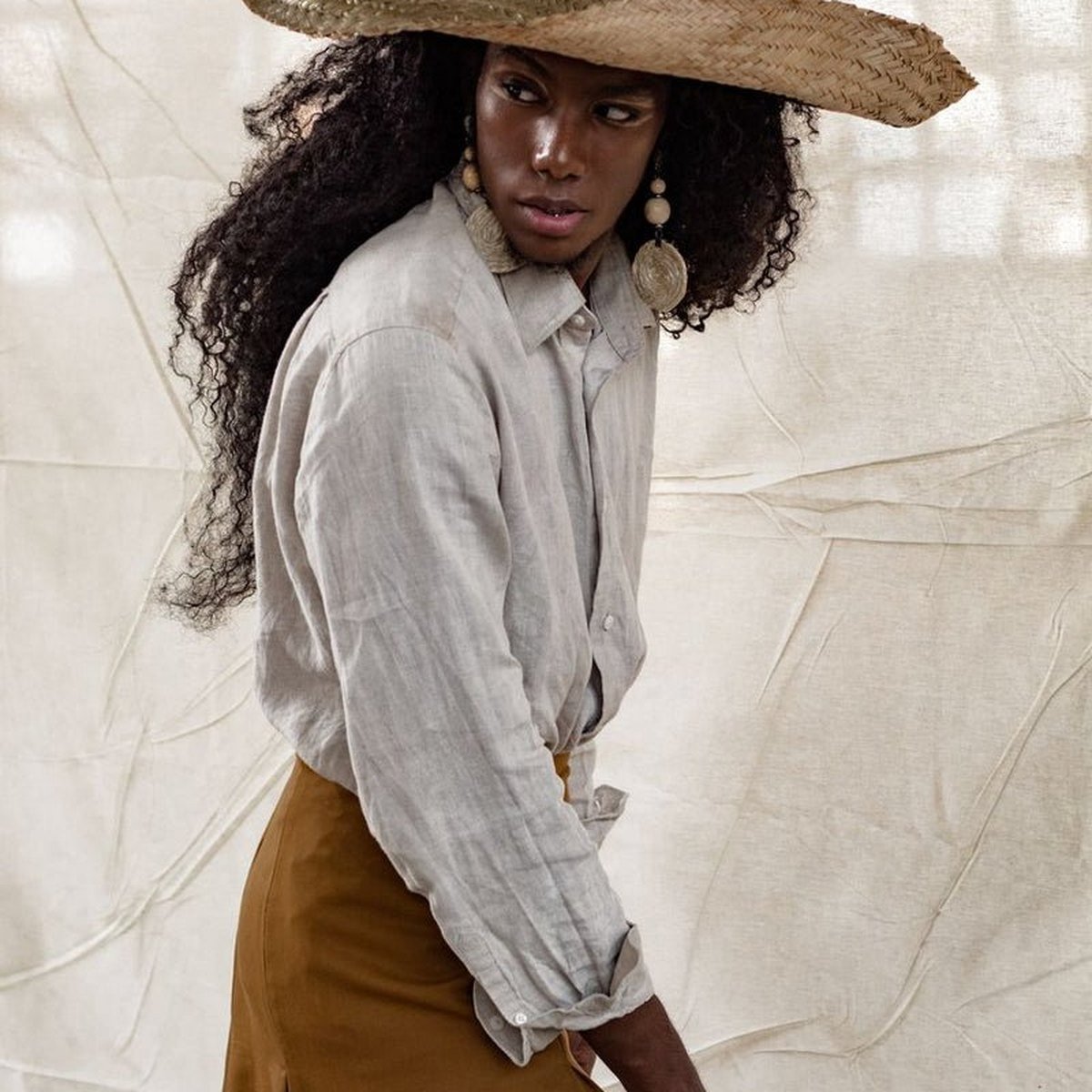 Linen Boxy Shirt - Image 2