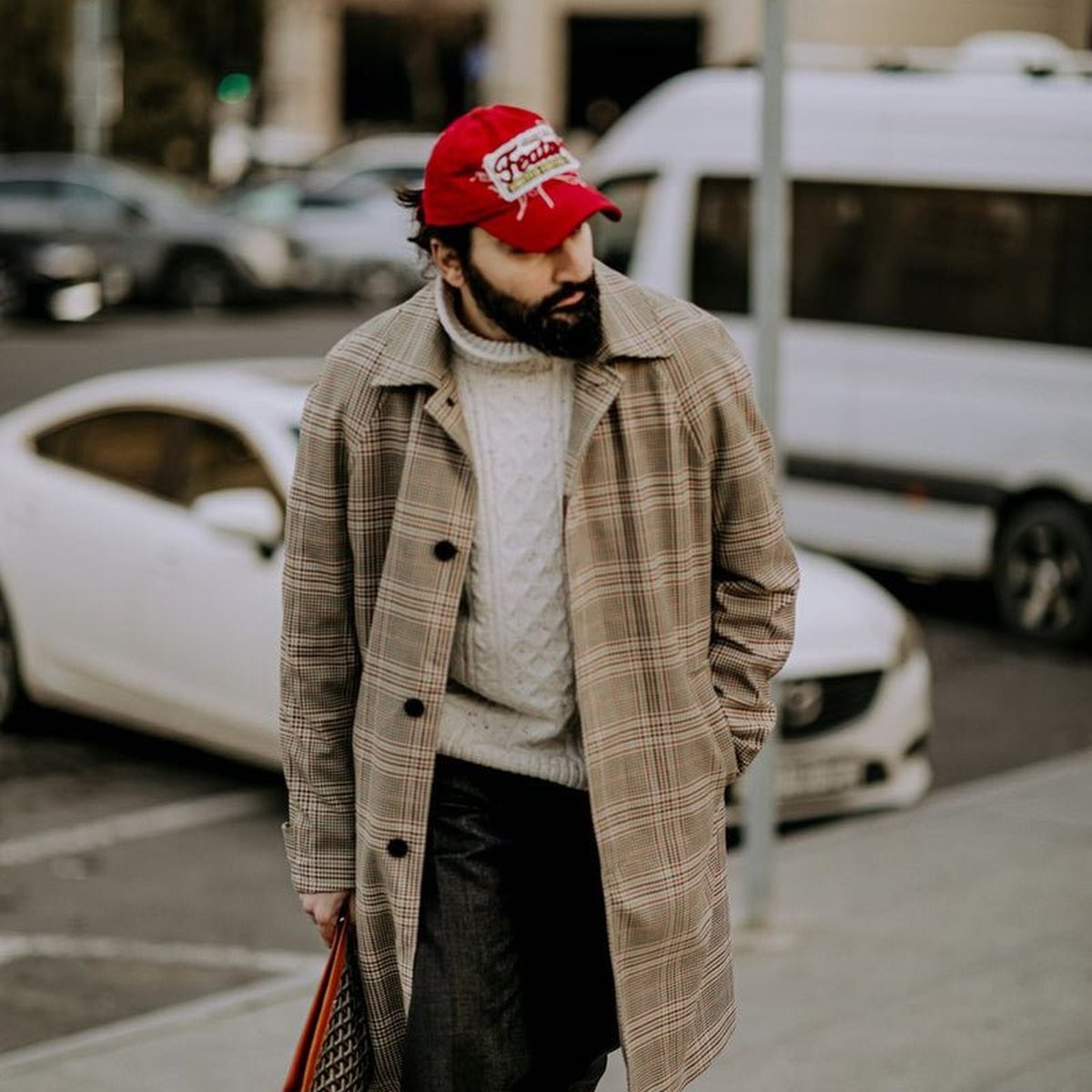 Wool Blend Car Coat