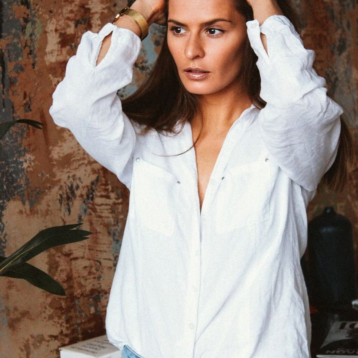 Linen Boxy Shirt - Image 3